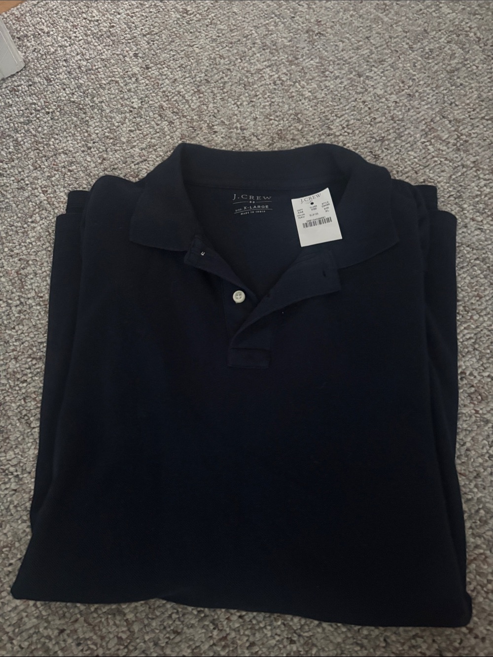 J. Crew Men’s Polo long sleeve Shirt - Navy